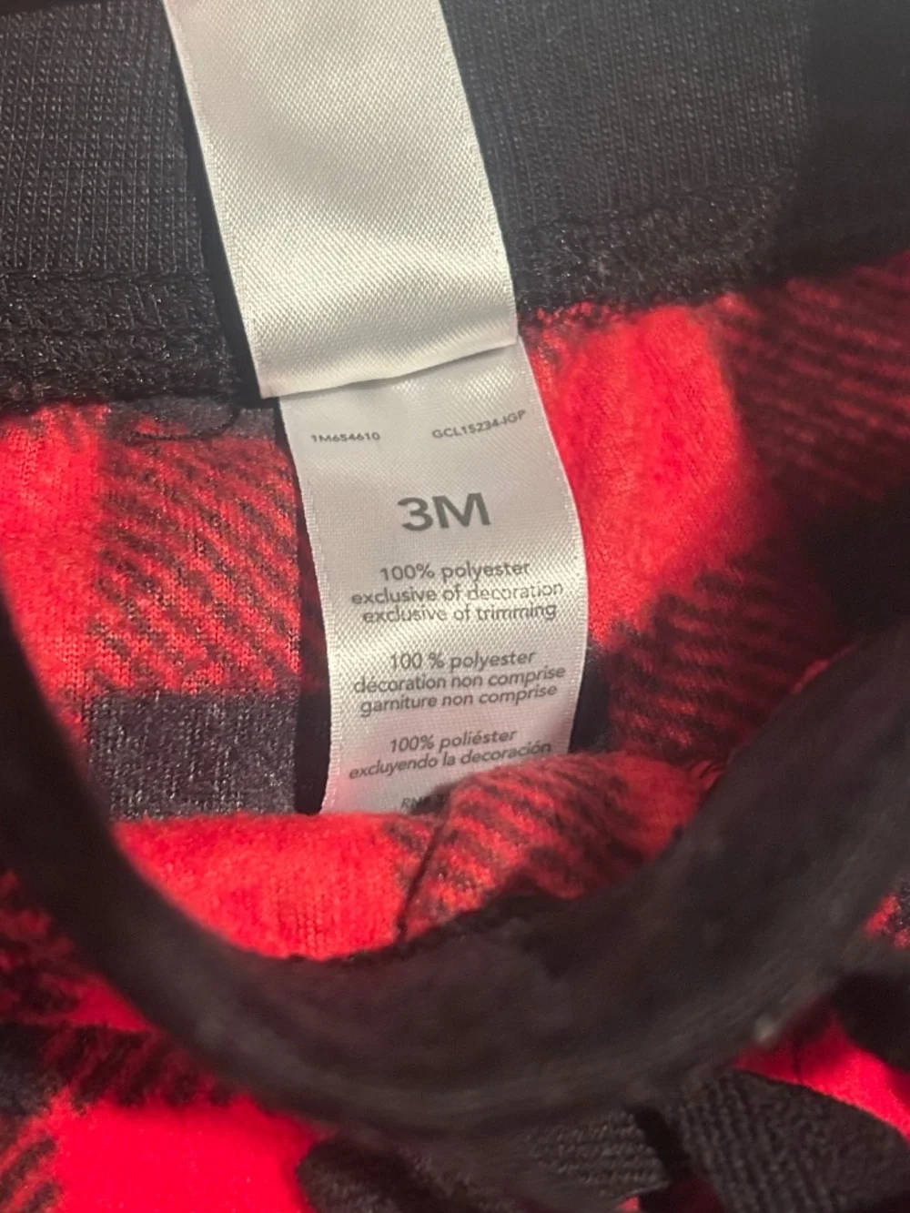 Carters Black & Red PJ Bottoms